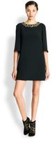 Thumbnail for your product : Dolce & Gabbana Jeweled Cady Shift Dress