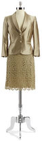 Thumbnail for your product : Tahari ARTHUR S. LEVINE Petite Two-Piece Blazer and Lace Pencil Skirt Set