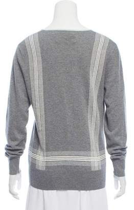 Tory Sport Patterned V-Neck Sweater