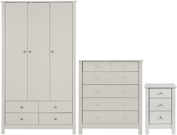Argos Home Osaka 3 Piece 3 Door Wardrobe Set ShopStyle Bedroom