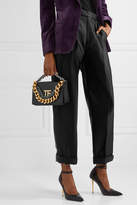 Thumbnail for your product : Tom Ford Triple Chain Embellished Leather Shoulder Bag - Black