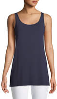 Thumbnail for your product : Eileen Fisher Sleeveless Scoop-Neck Lightweight Jersey Tank