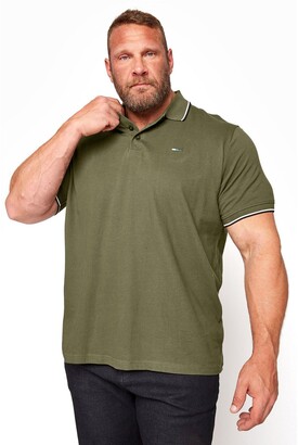 Badrhino Essential Tipping Polo Shirt - Khaki