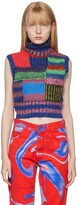 Thumbnail for your product : AGR Multicolor Patchwork Vest Turtleneck
