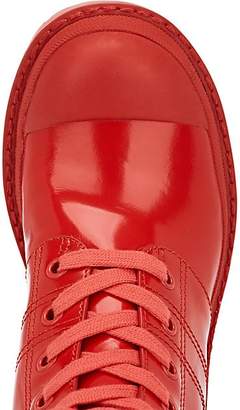 Marc Jacobs Women's Bristol Spazzolato Leather Ankle Boots - Red