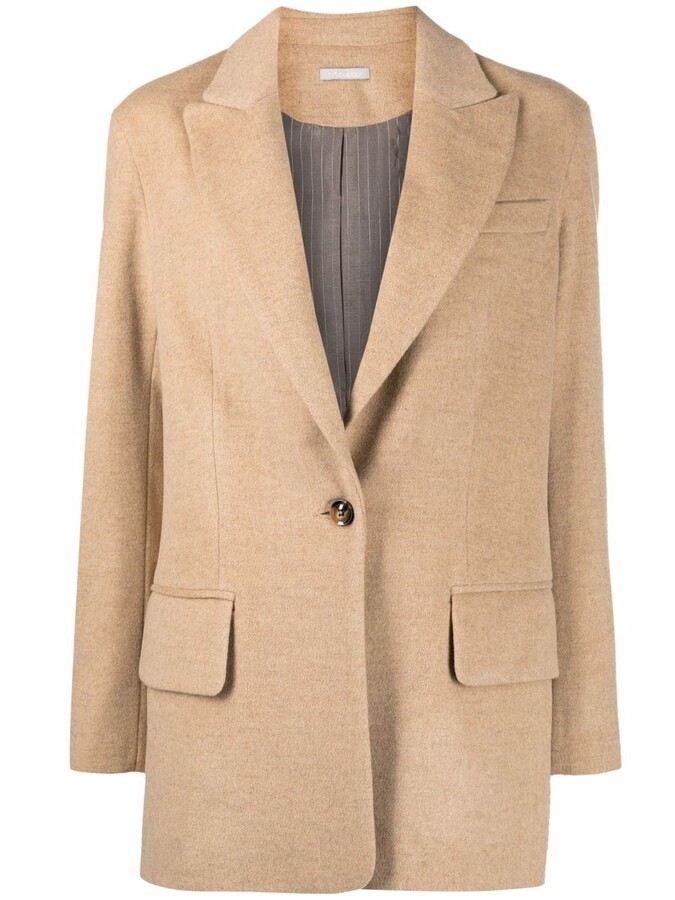 12 STOREEZ Single-Breasted Wool Blazer ShopStyle