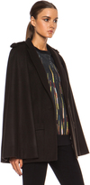 Thumbnail for your product : Givenchy Heavy Wool Cape in Evbene