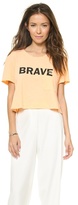 Thumbnail for your product : TEXTILE Elizabeth and James Brave Cropped Selena Tee