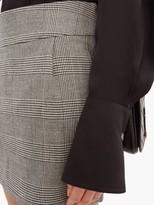 Thumbnail for your product : Alexandre Vauthier Prince Of Wales-check Wool-blend Skirt - Grey Multi