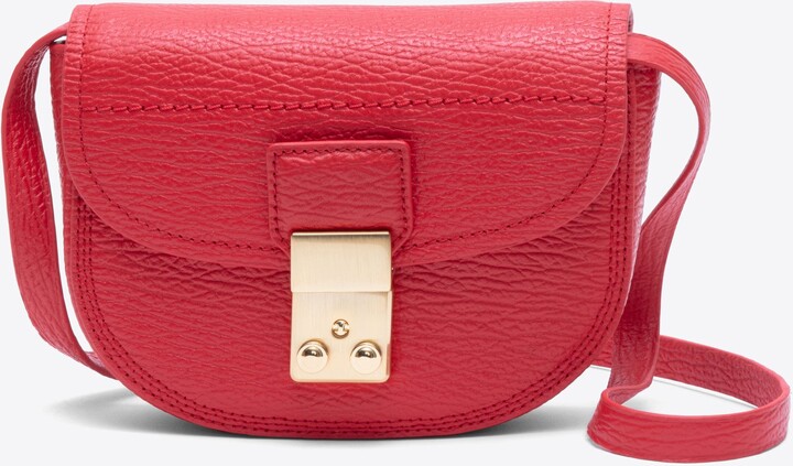 Pashli Mini Saddle Convertible Belt Bag in RED
