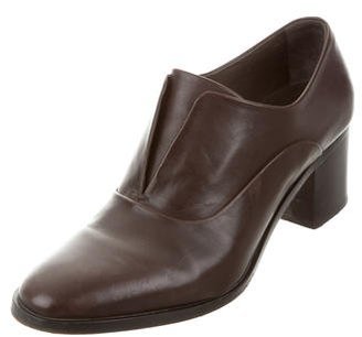 Reed Krakoff Leather Round-Toe Booties