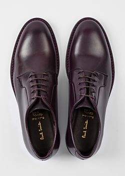 Women's Dark Purple Leather 'Chester' Flexible Travel Shoes