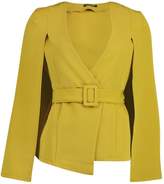 Thumbnail for your product : boohoo Belted Cape Detail Blazer