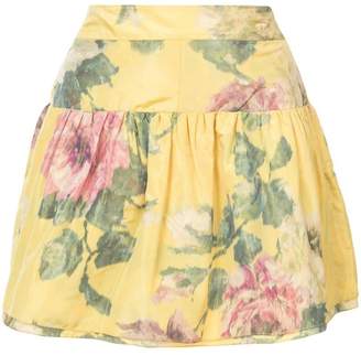 Marchesa floral print mini skirt