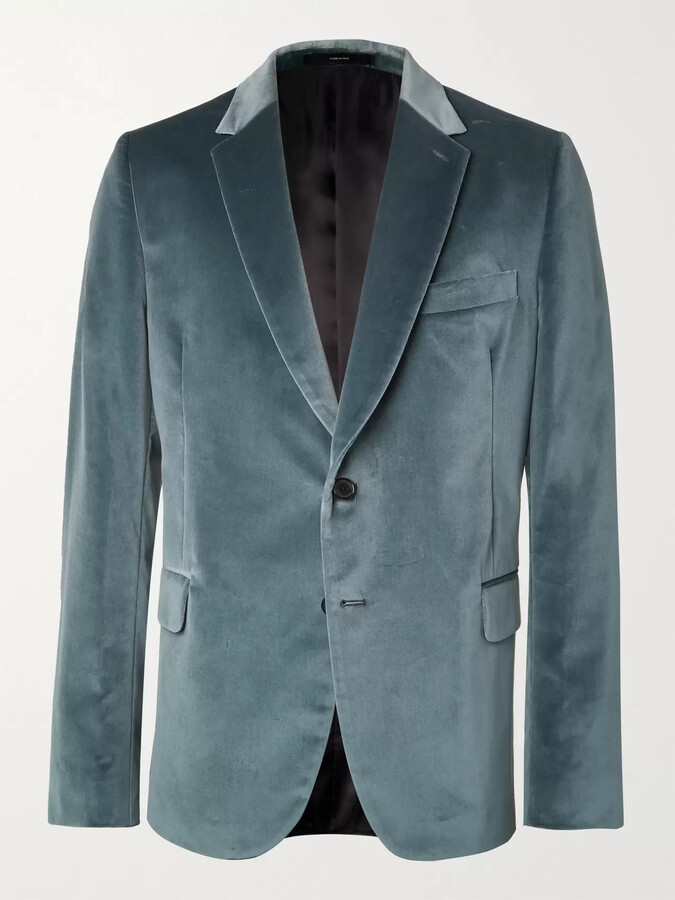 Paul Smith Cotton-Velvet Tuxedo Jacket - ShopStyle Sport Coats & Blazers