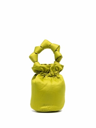 Ganni Borse knotted handle bucket bag - ShopStyle