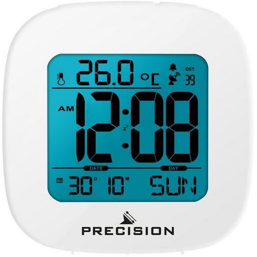 Precision Radio Controlled Lcd White Alarm Clock ShopStyle