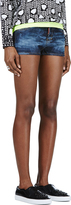 Thumbnail for your product : DSquared 1090 Dsquared2 Blue Camo Print Mimetico Wash Shorts
