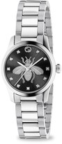 Thumbnail for your product : Gucci G-Timeless Stainless Steel & Diamond Bee Dial Bracelet Watch