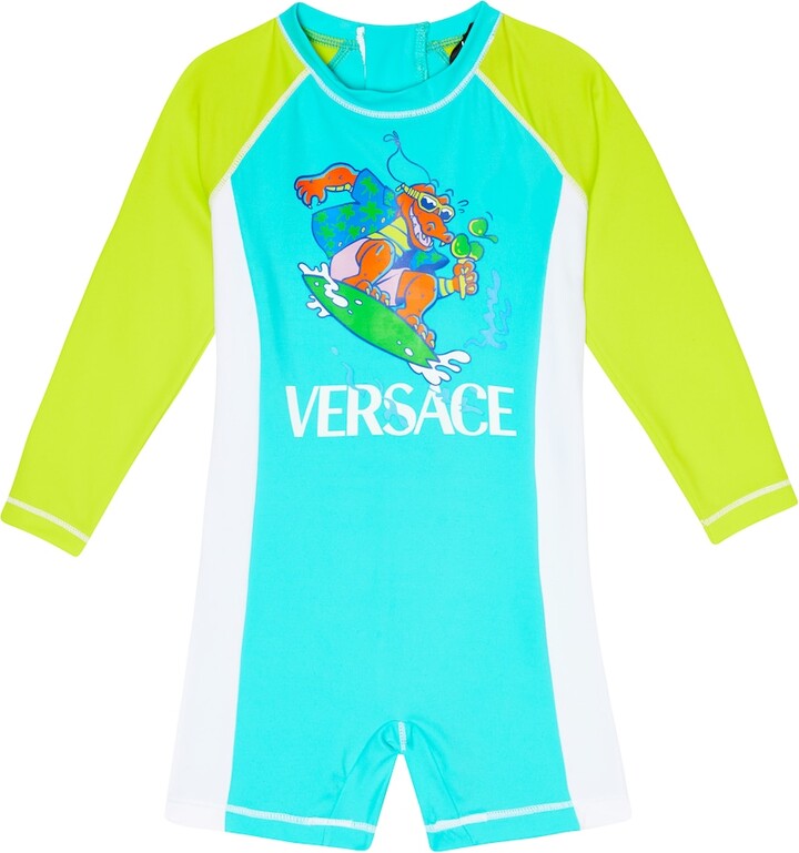 Versace Children Baby printed rashguard swimsuit ShopStyle Girls