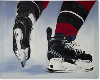 Begin Edition International Inc. Hockey Player Placemat - Blue Sports & Games Decor for Man Cave