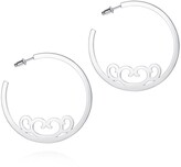 Thumbnail for your product : Sterling Silver Large Hoops