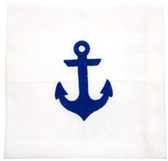 The Well Appointed House Bargain Basement: Geometric Anchor Cocktail Napkins-Set of 6