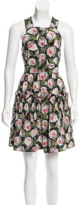 Dolce & Gabbana Floral Print Silk Dress