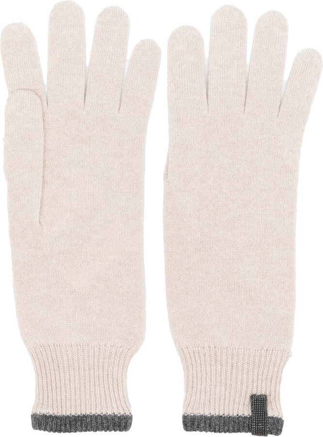 Farfetch Accessoires Handschuhe Fishermans ribbed knit cashmere gloves 