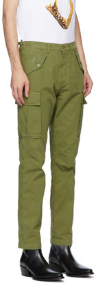 Moschino Green Plain Cargo Pants