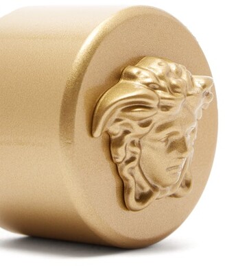 Versace Set Of Two Medusa Head-embossed Weights - Gold