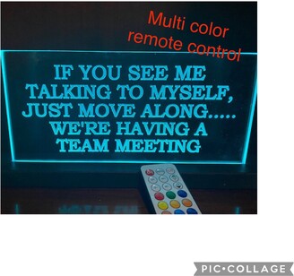 Etsy Office Desk Sign Multi-Color Chasing Led Personalized Name Plate ...