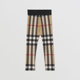 Thumbnail for your product : Burberry Childrens Check Stretch Jersey Leggings