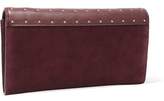 Thumbnail for your product : Maje Two-Tone Paneled Suede And Studded Leather Wallet