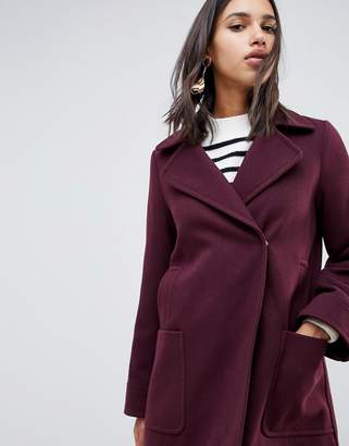 ASOS Design DESIGN twill smart coat