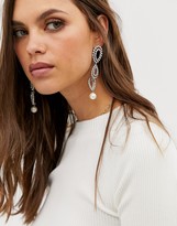 Thumbnail for your product : Crystal Pearl Liars & Lovers rhinestone drop statement earrings
