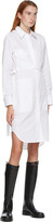 Thumbnail for your product : Helmut Lang White Belted Shirt Dress