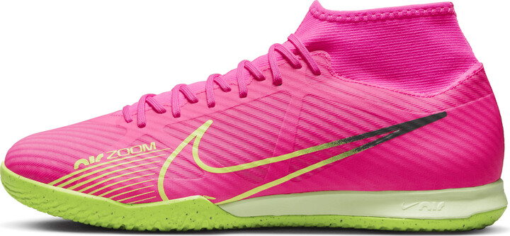 Nike Men's Mercurial Superfly 9 Academy Indoor/Court High-Top Soccer Shoes  in Pink - ShopStyle Performance Sneakers