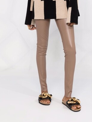 Max & Moi Panelled Leather Leggings