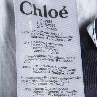 Chloé Navy Blue Pocket Flap Detail Trousers 10 Yrs