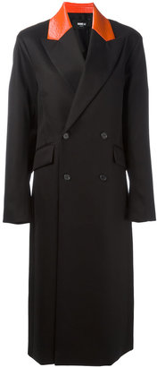 Yang Li pointed lapels double-breasted coat