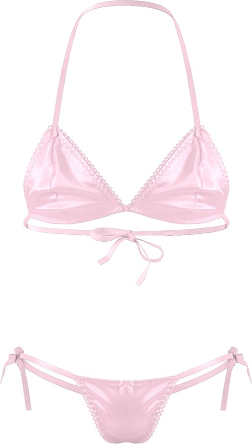 1/4 Cup Bra With String And Suspender Belt In Black Lace - Bra And Bra-Set - Foto 7