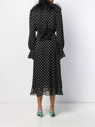 Alessandra Rich polka dot print dress