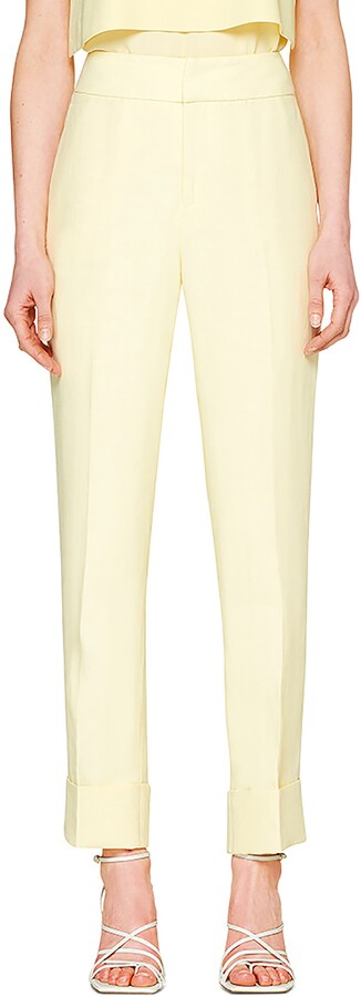 womens ankle cuff trousers