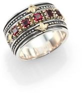 Thumbnail for your product : Konstantino Artemis Rhodolite, 18K Yellow Gold & Sterling Silver Band Ring