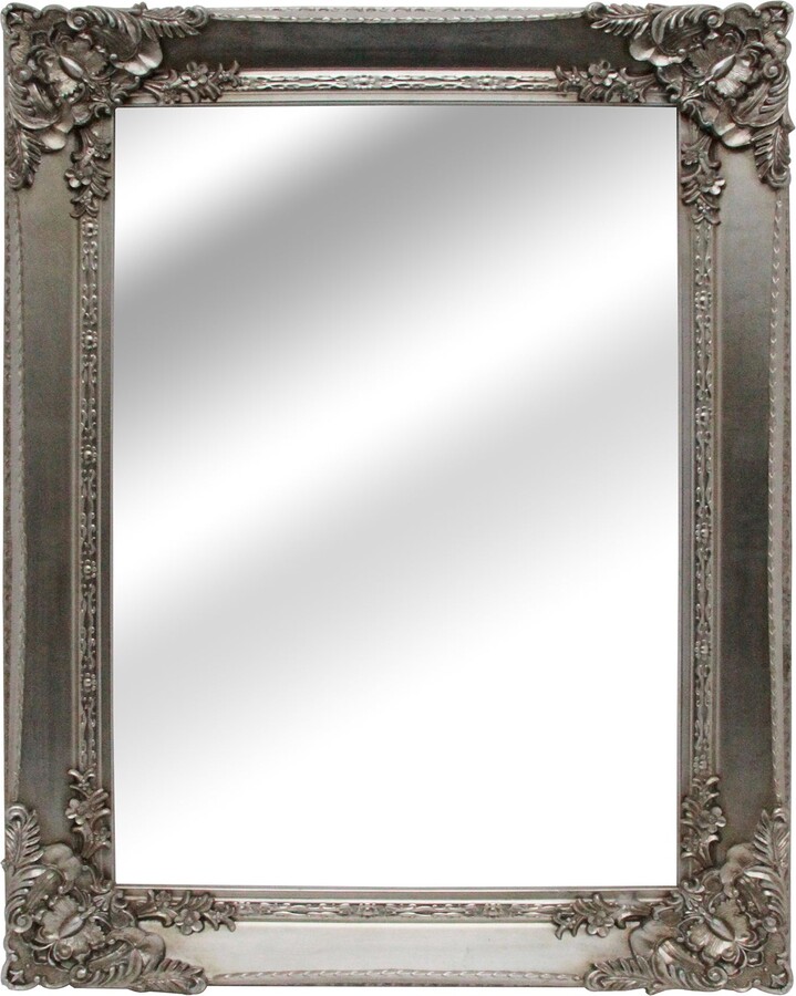 Dunelm Roma Rectangle Wall Mirror, Silver Silver ShopStyle