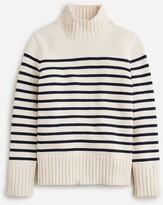 Thumbnail for your product : J.Crew Cotton turtleneck sweater in stripe