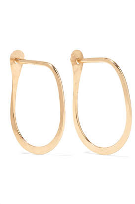 Melissa Joy Manning Teardrop 14-karat Gold Hoop Earrings - one size