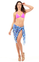 Thumbnail for your product : Voda Swim Blue Sarong Cover Up