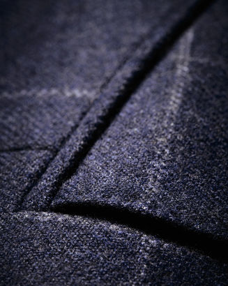 Charles Tyrwhitt Classic fit blue check luxury border tweed jacket